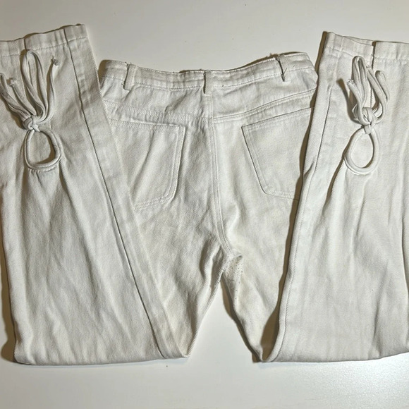 Beige Botany White High Waisted Straight Leg Jeans Sz S C10 - Picture 2 of 3